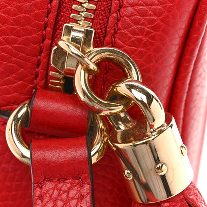 Gucci Pebbled Calfskin Small Soho Disco Bag Tabasco Red 13 of 14