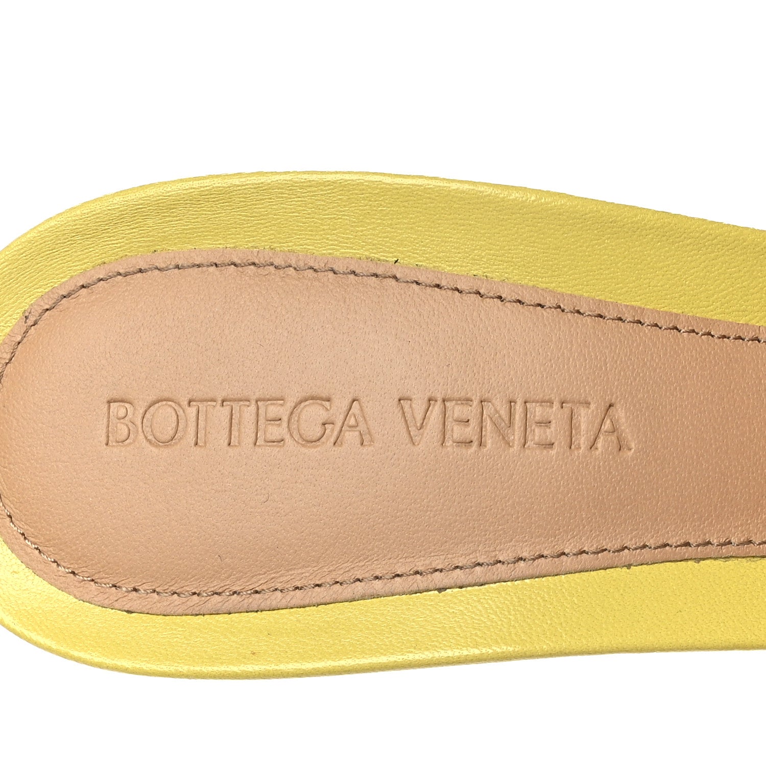Bottega Veneta Lambskin Stretch Mule Sandals 40 Pear 7 of 7