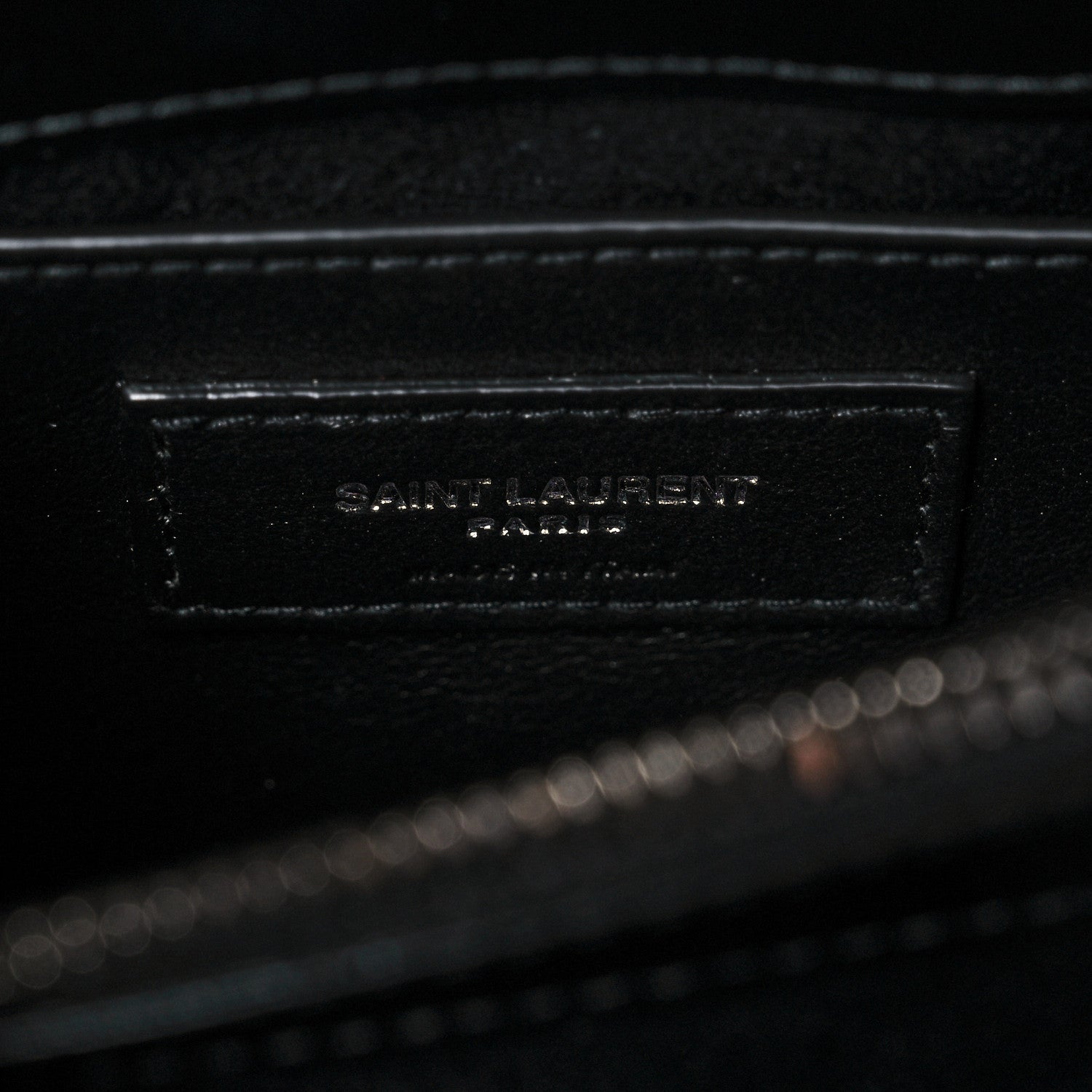 Saint Laurent Calfskin Y Quilted Monogram Small Loulou Chain Satchel Black 7 of 12