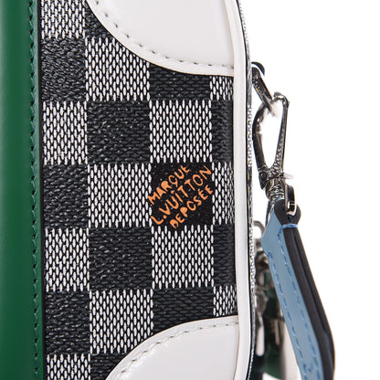 Louis Vuitton Damier Valisette BB Black White 11 of 12