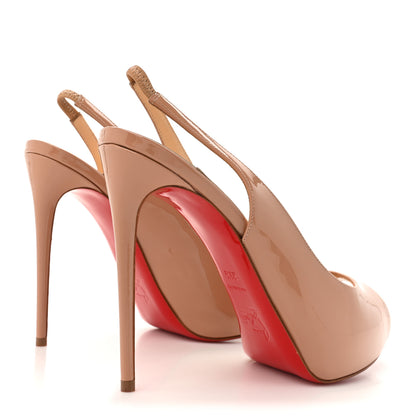 Christian Louboutin Patent Private Number 120 Pumps 35.5 Nude 5 of 8