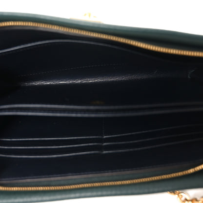 Mulberry Heavy Grain Calfskin Iris Wallet On Chain Mulberry Green 5 of 10