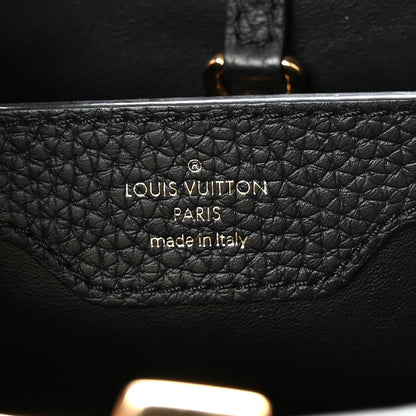 Louis Vuitton Taurillon Crafty Capucines MM Black 6 of 9