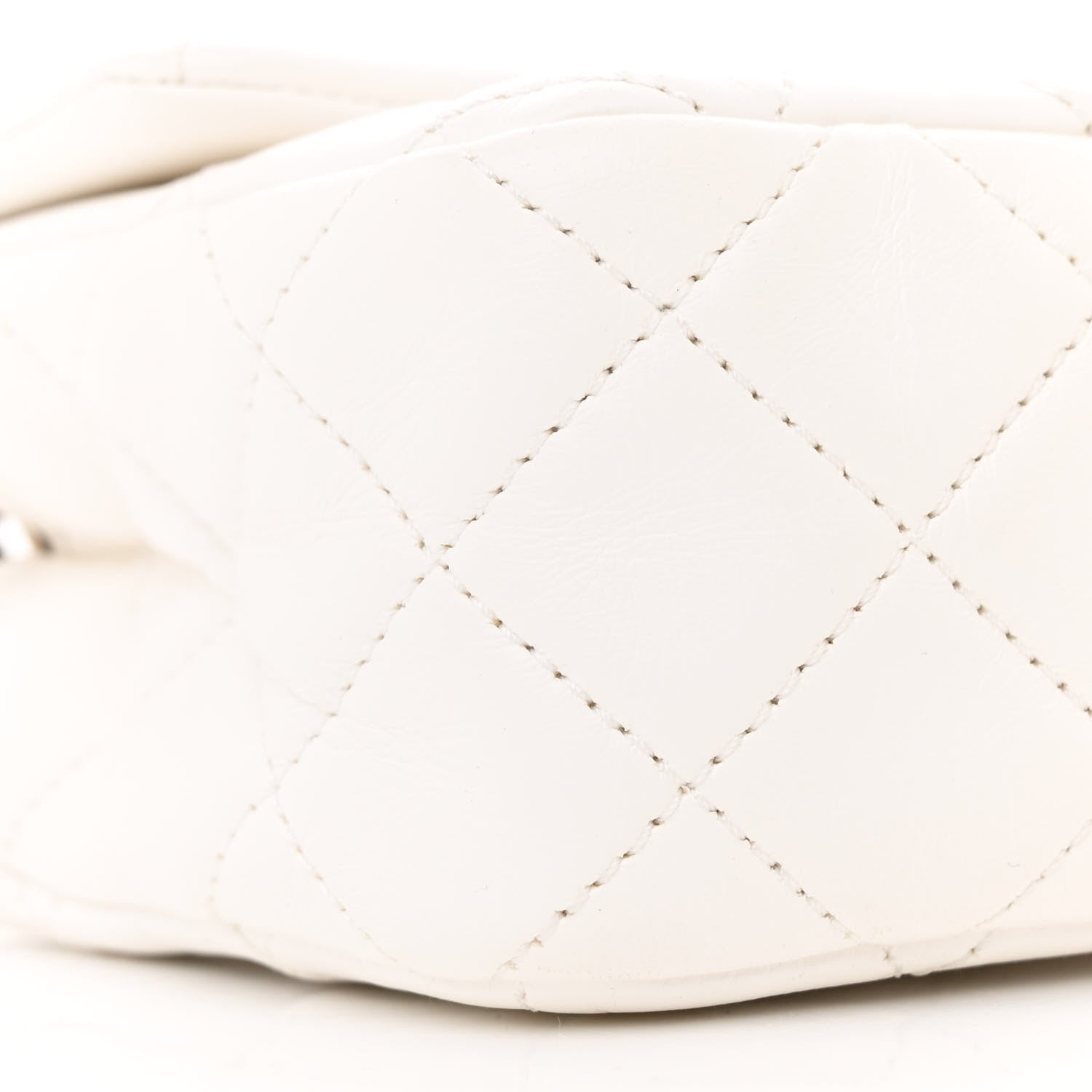 Chanel Lambskin Quilted Mini Rectangular Pearl Crush Flap White 8 of 9