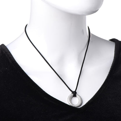 Tiffany Platinum Silk Diamond Small Elsa Peretti Sevillana Pendant Necklace 2 of 6