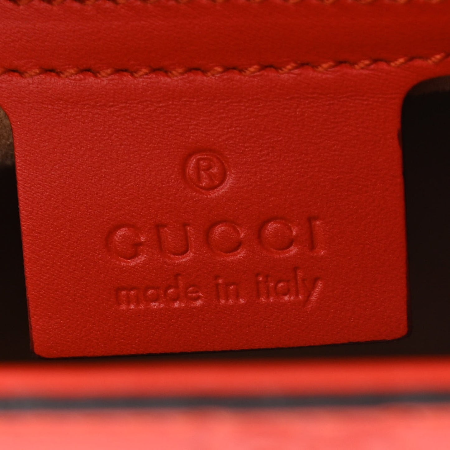 Guccissima Signature Medium Sylvie Top Handle Bag Orange