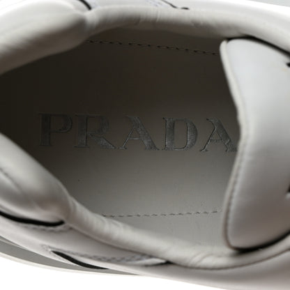 Prada Calfskin Mens Montana Low Top Sneakers 7 White 6 of 9