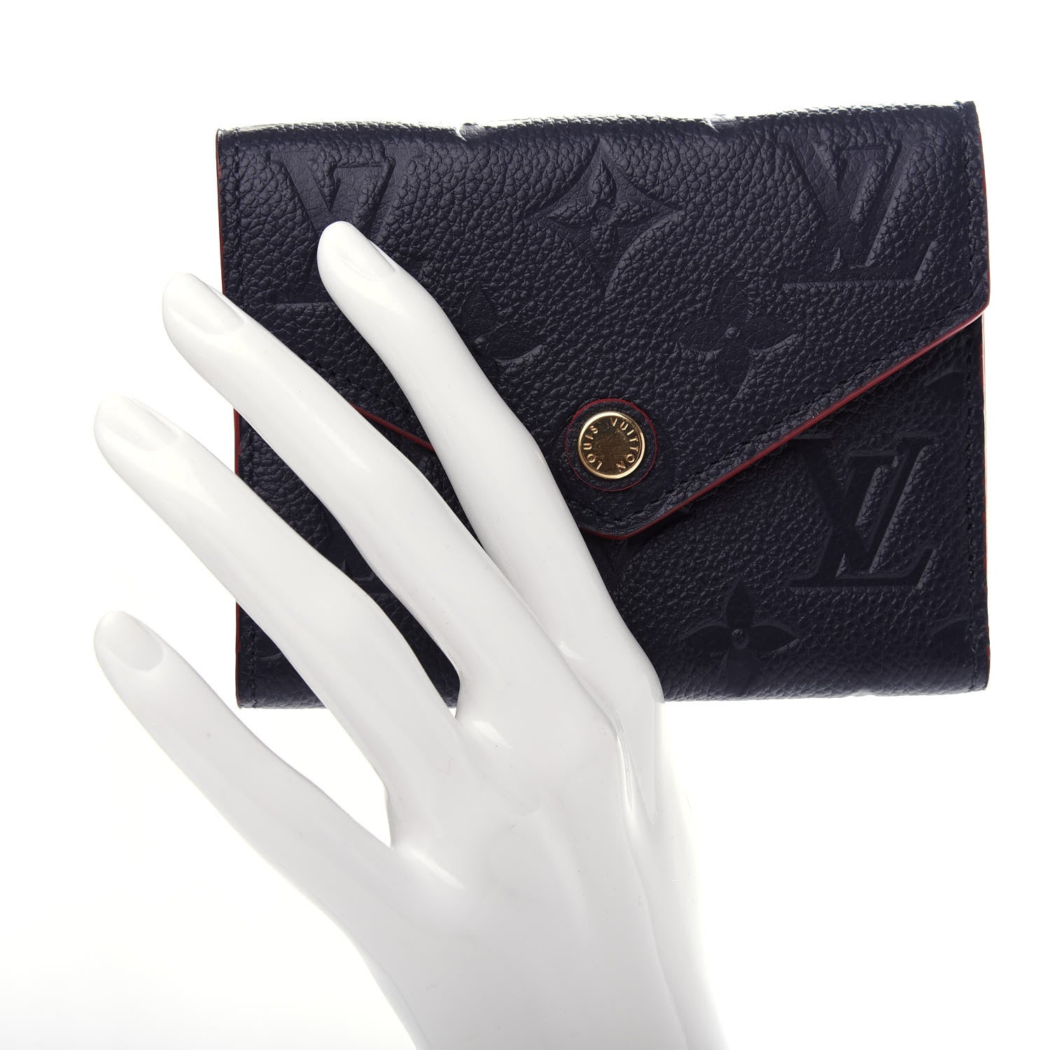 Louis Vuitton Empreinte Victorine Wallet Marine Rouge 2 of 7