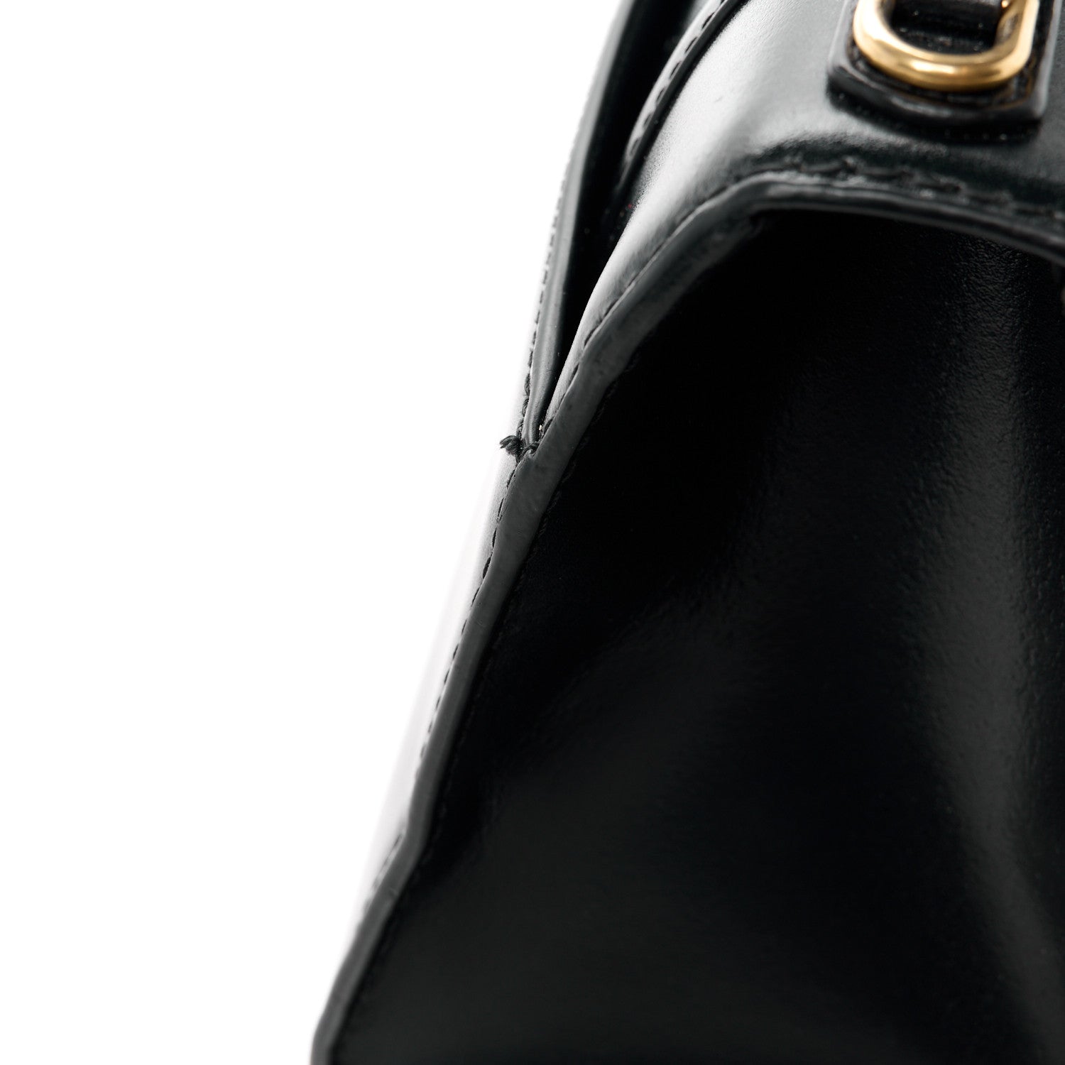 Balenciaga Shiny Box Calfskin Small Hourglass Top Handle Bag Black 14 of 14