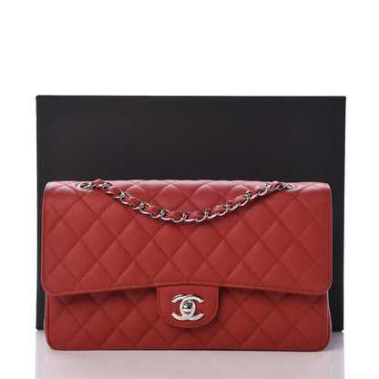 Chanel Caviar Quilted Medium Double Flap Red 9 of 9
