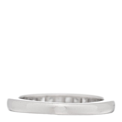 Tiffany Platinum Diamond .39ctw Princess Cut Half Circle Eternity Band Ring 45 3.25 3 of 4