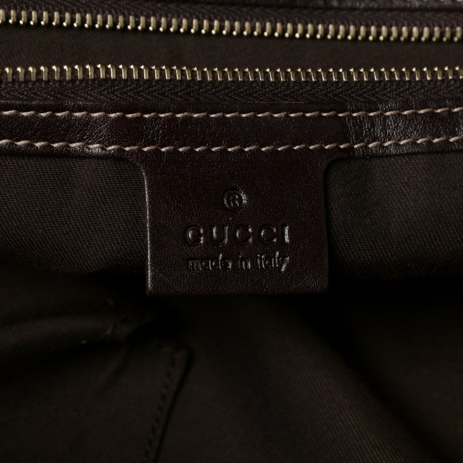 Gucci Calfskin Large Britt Boston Dark Brown 6 of 10