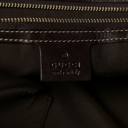 Gucci Calfskin Large Britt Boston Dark Brown 6 of 10