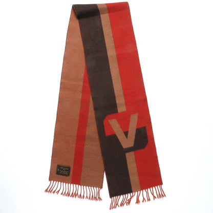Louis Vuitton Wool Cashmere Historique Scarf Red 1 of 4