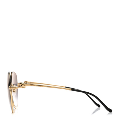 Cartier Panthere De Cartier Sunglasses CT0267S Gold Black 3 of 7