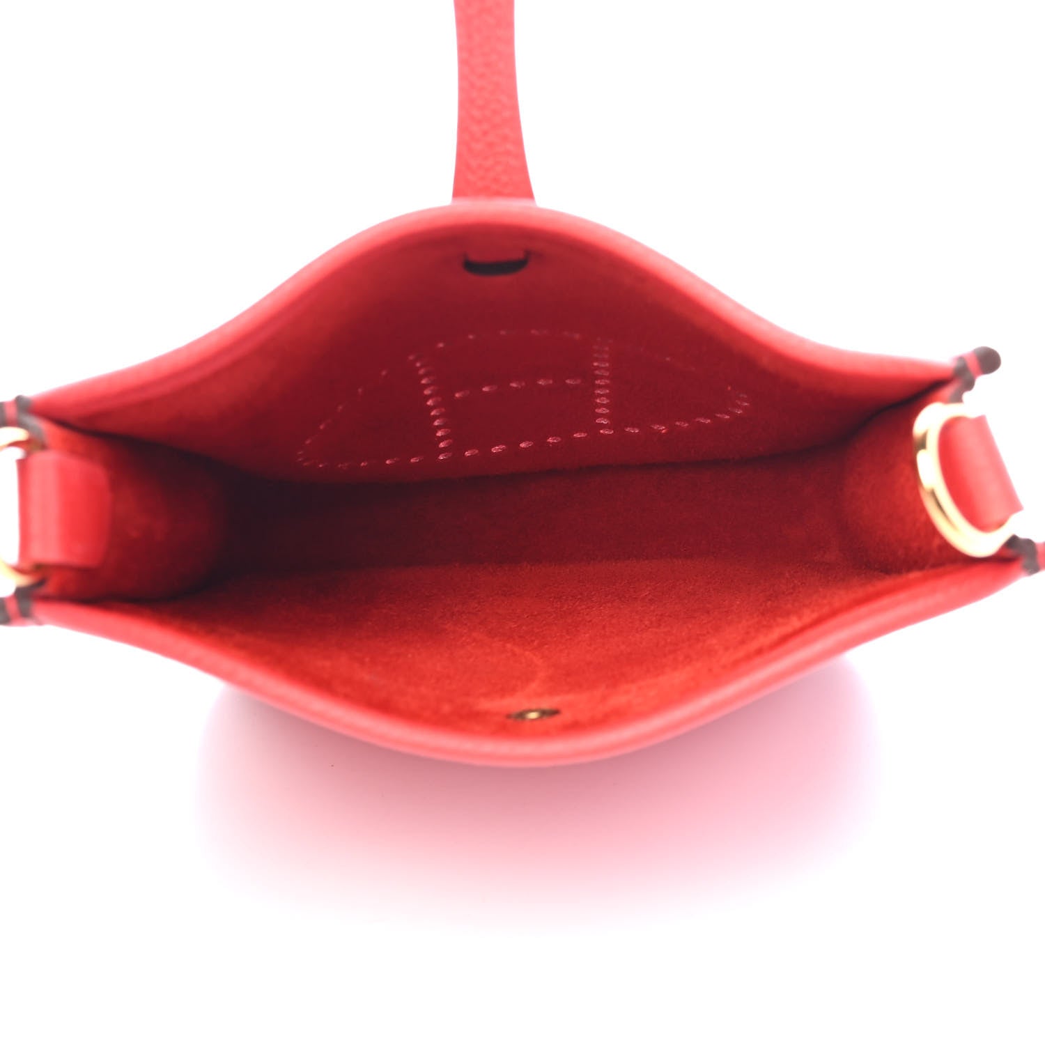 Hermes Taurillon Clemence Evelyne TPM Rouge De Coeur 4 of 4