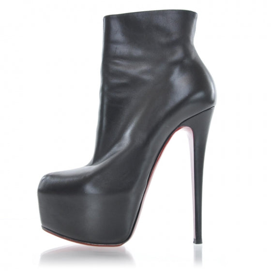 Calfskin Daf Booty 160 Ankle Boots 38.5 Black