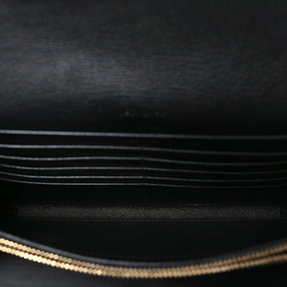 Saint Laurent Calfskin Monogram Belle de Jour Chain Clutch Black 5 of 7