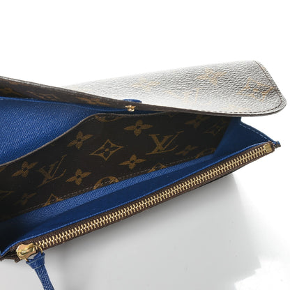 Louis Vuitton Monogram Emilie Wallet Blue 5 of 7