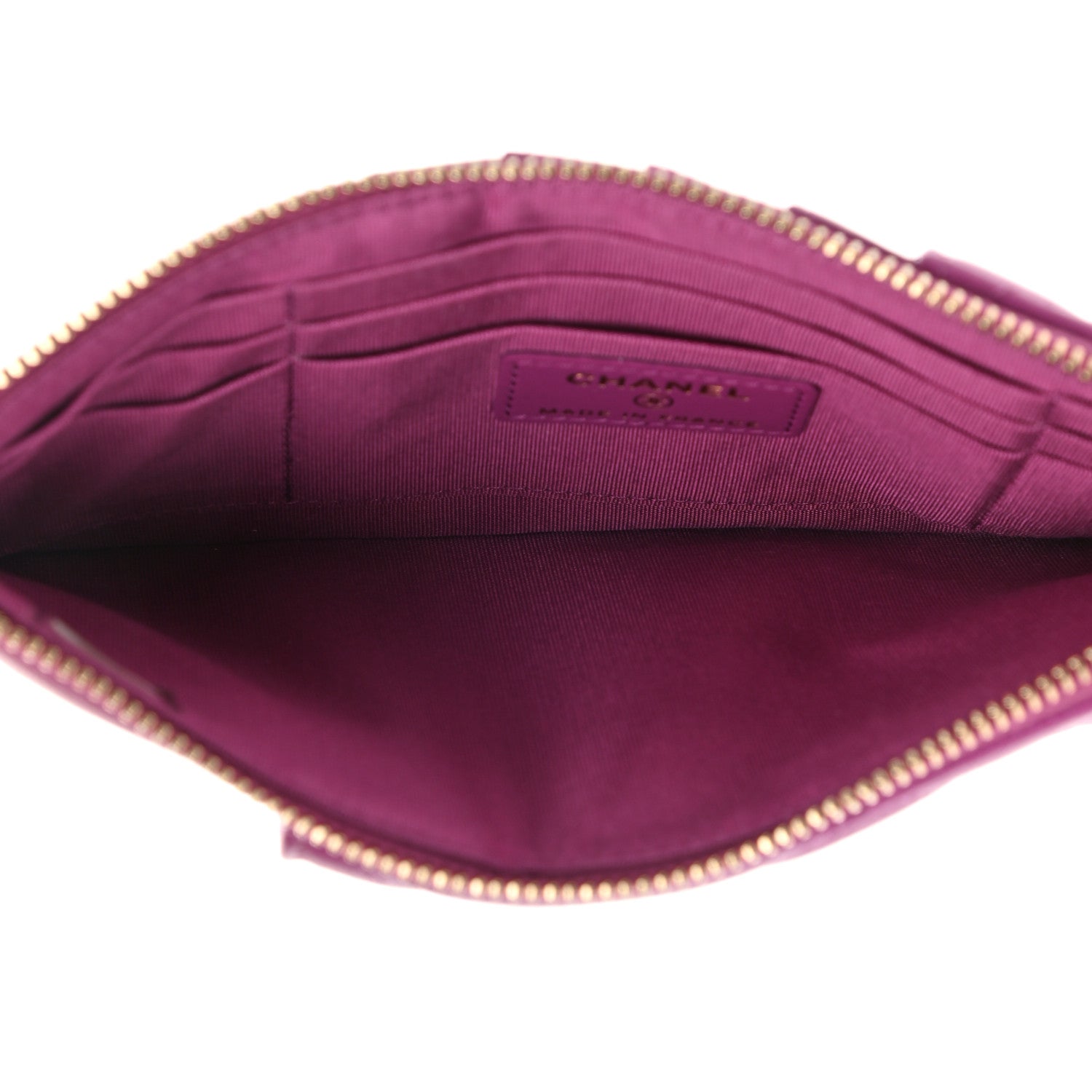 Chanel Lambskin Quilted Chanel 19 Phone and Card Holder Purple 5 of 7