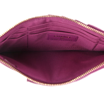 Chanel Lambskin Quilted Chanel 19 Phone and Card Holder Purple 5 of 7