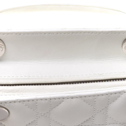 Christian Dior Lambskin Cannage Medium Lady Dior White 12 of 16
