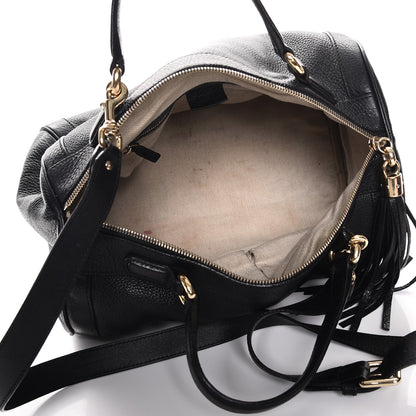 Gucci Pebbled Calfskin Medium Soho Boston Black 6 of 10