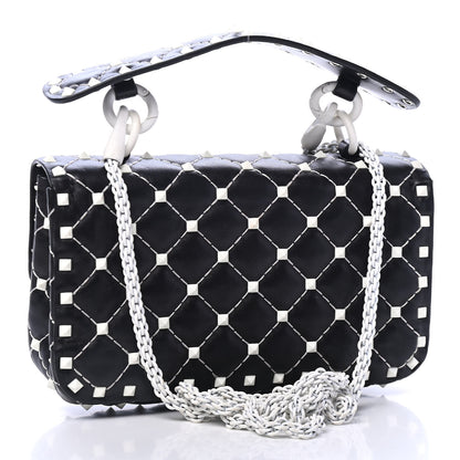 Valentino Garavani Lambskin Small Free Rockstud Spike Shoulder Bag Black 2 of 4