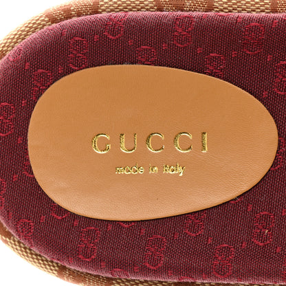 Gucci Canvas GG Monogram Angelina Platform Slide Sandals 36 Beige Ruggine 7 of 9