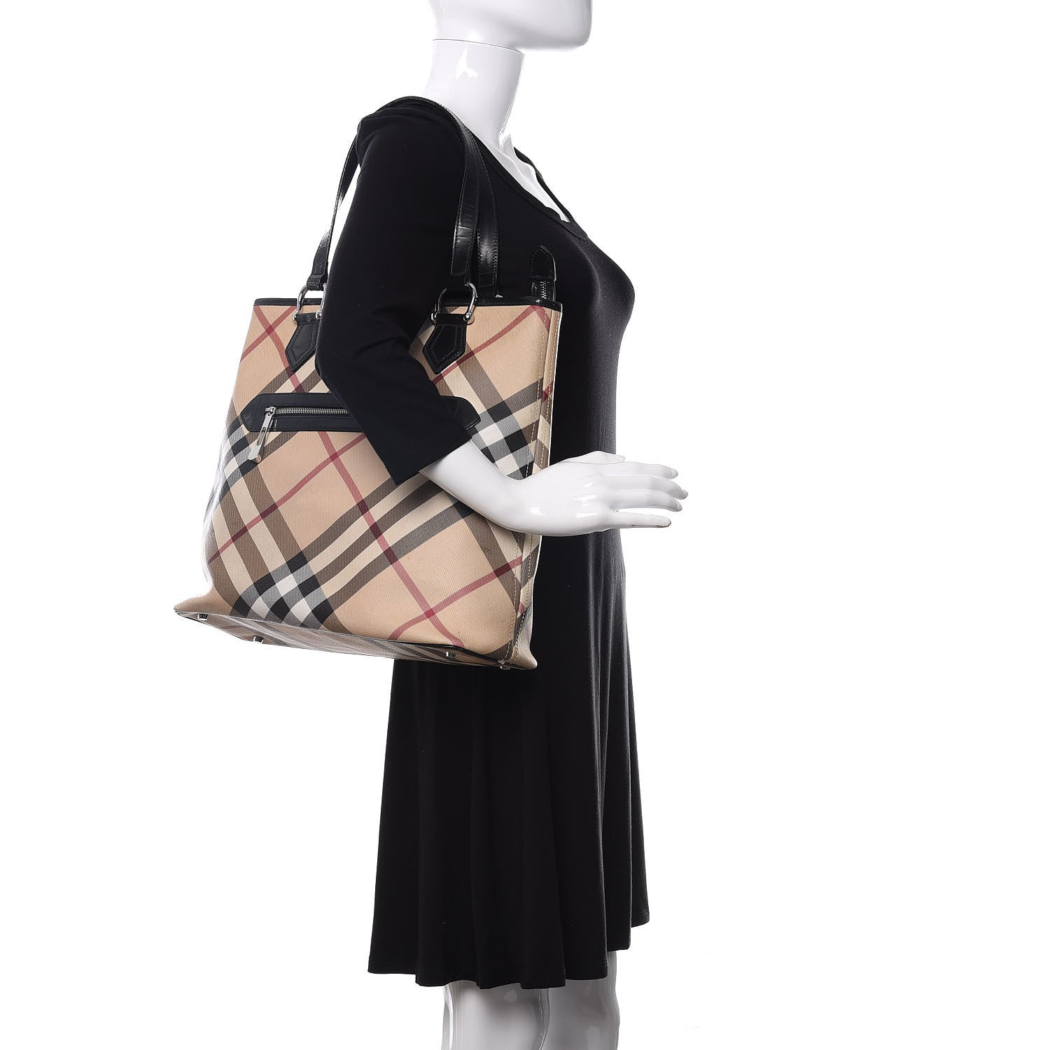 Burberry Supernova Check Tote Black 2 of 15