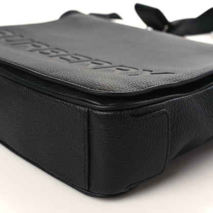 Burberry Grainy Calfskin Embossed Bruno Messenger Black 8 of 8