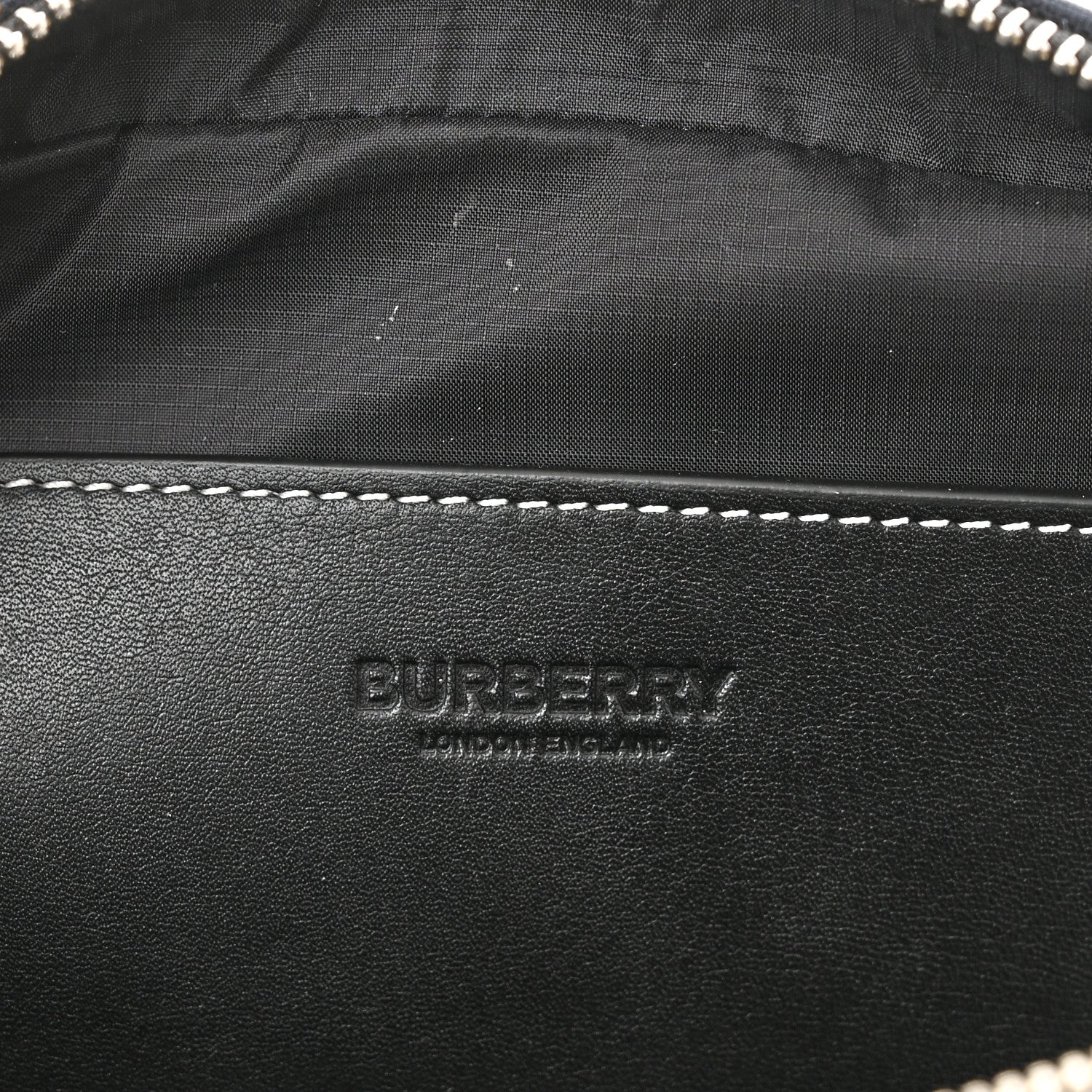Burberry Cotton Calfskin Check Print Belt Bag Light Brown 6 of 10