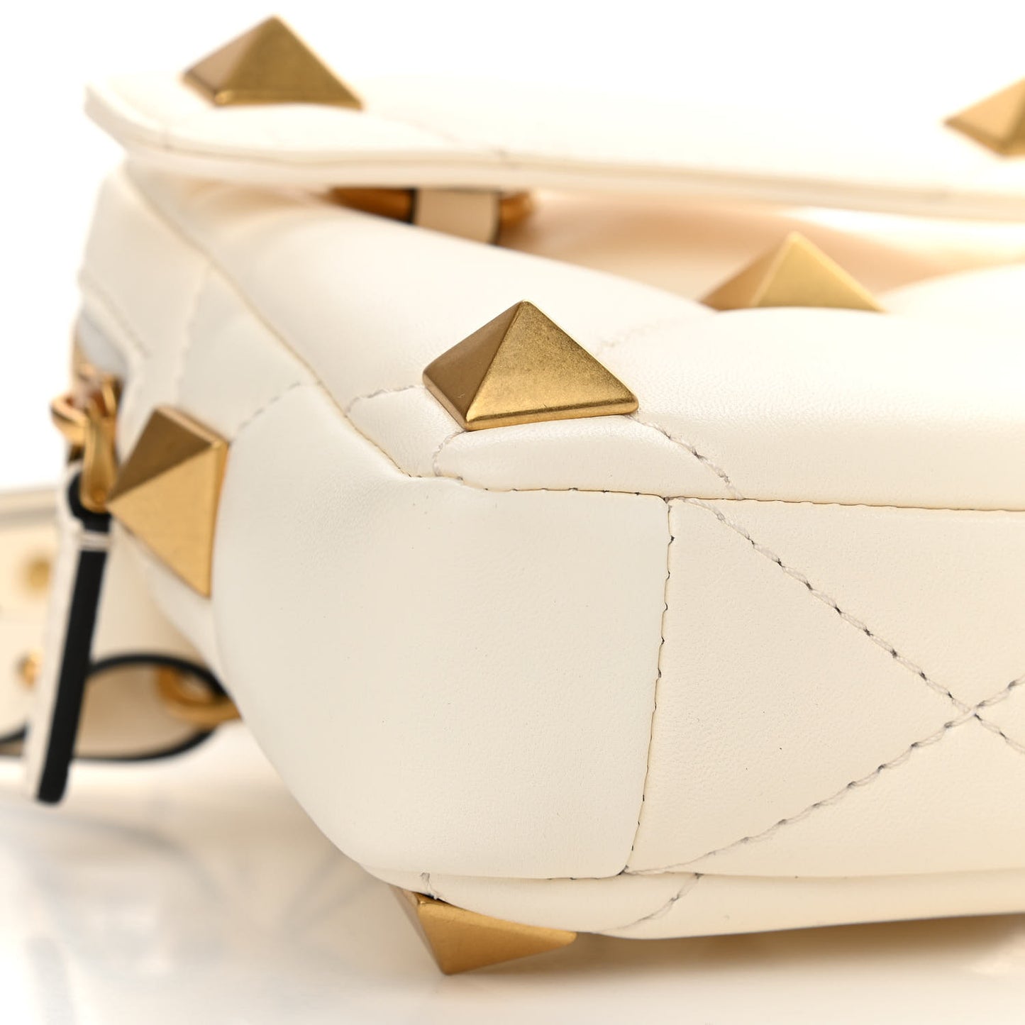 Nappa Roman Stud Crossbody Ivory