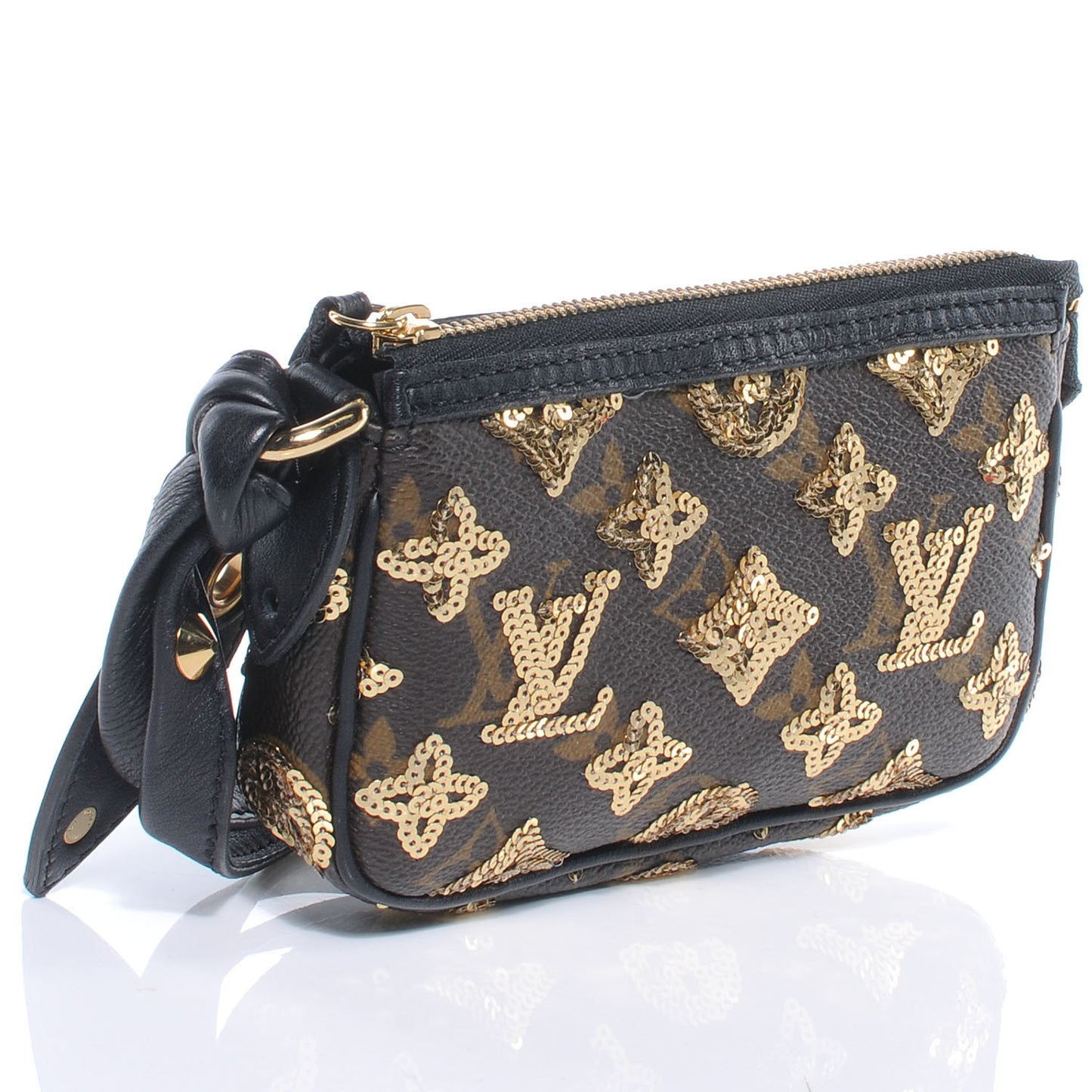 Monogram Sequins Eclipse Mini Pochette Gold