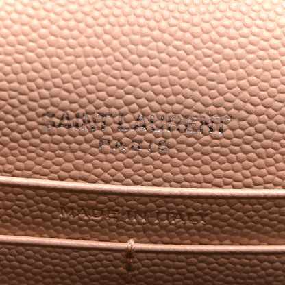 Saint Laurent Grain De Poudre Classic Monogram Kate Tassel Chain Wallet Pale Pink 6 of 10