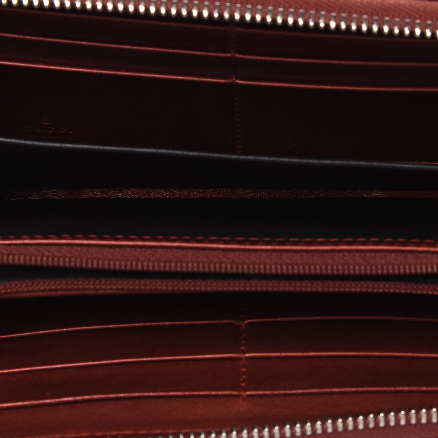 Gucci Metallic Microguccissima Sukey Zip Around Wallet Burnt Orange 5 of 17