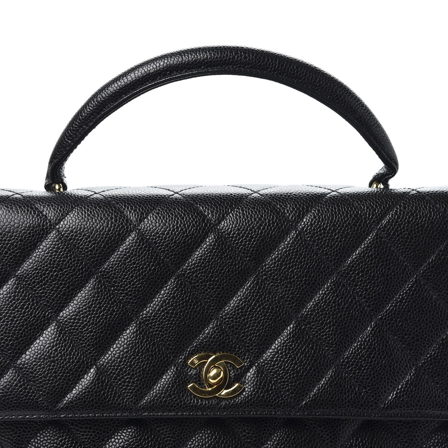 Chanel Caviar Quilted Jumbo Kelly Flap Black 9 of 9