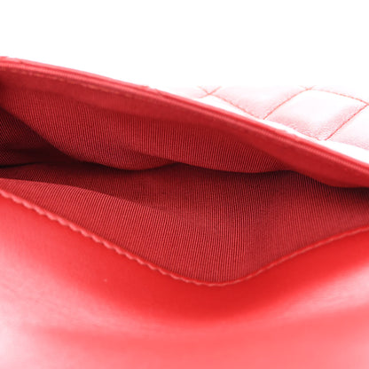 Chanel Calfskin Quilted Medium Triple Flap Red 7 of 17