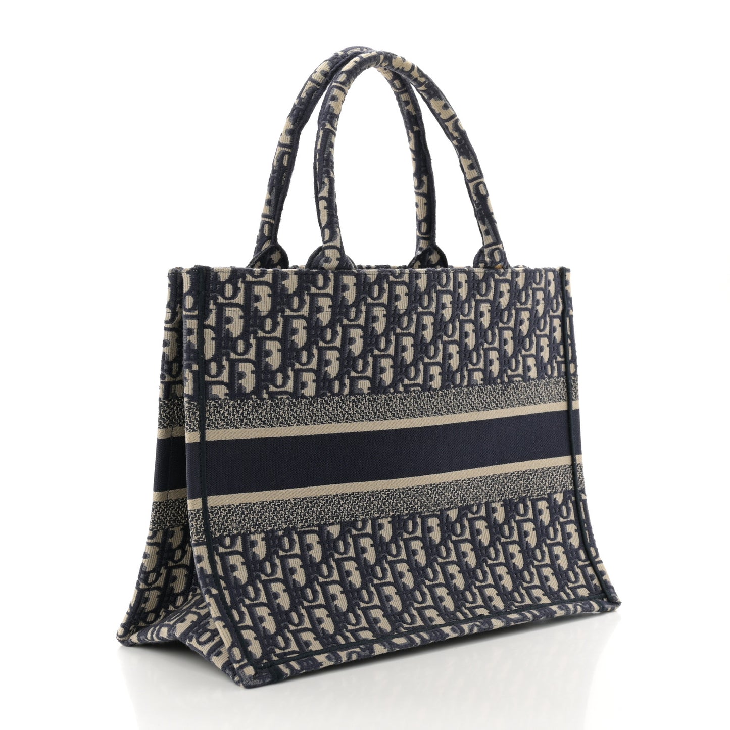 Oblique Medium Book Tote Blue Multicolor