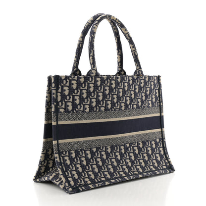 Christian Dior Oblique Medium Book Tote Blue Multicolor 3 of 11