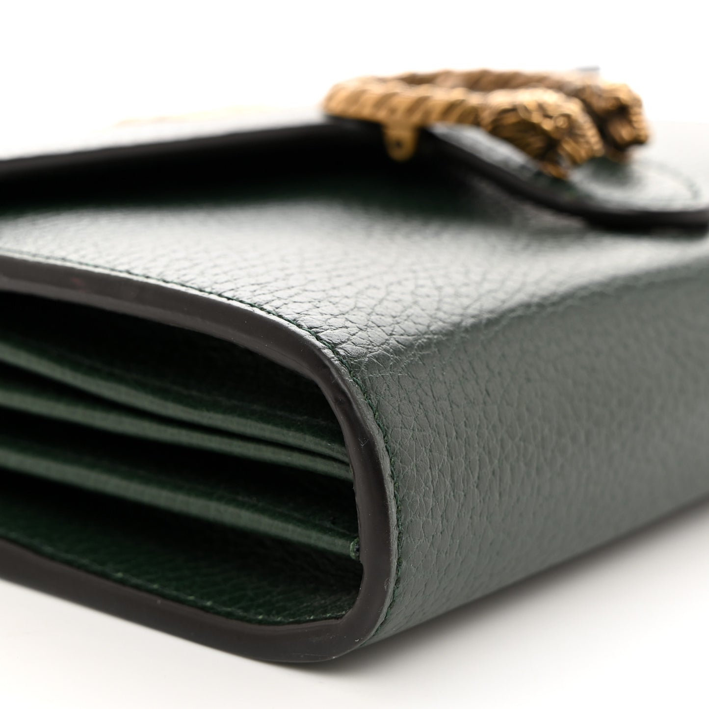 Calfskin Garden Dionysus Chain Wallet Emerald