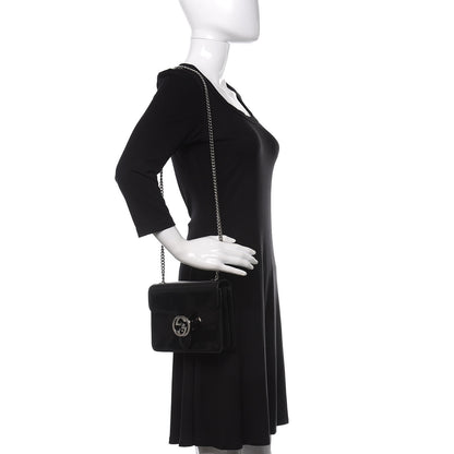 Gucci Shade Lux Calfskin Small Interlocking G Shoulder Bag Black 2 of 11