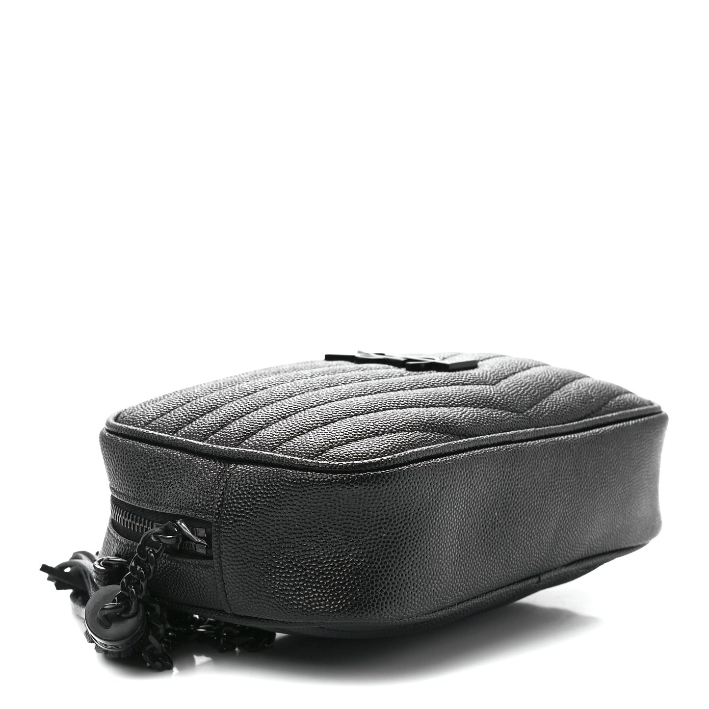 Grain De Poudre Matelasse Monochrome Monogram Mini Lou Camera Bag Black