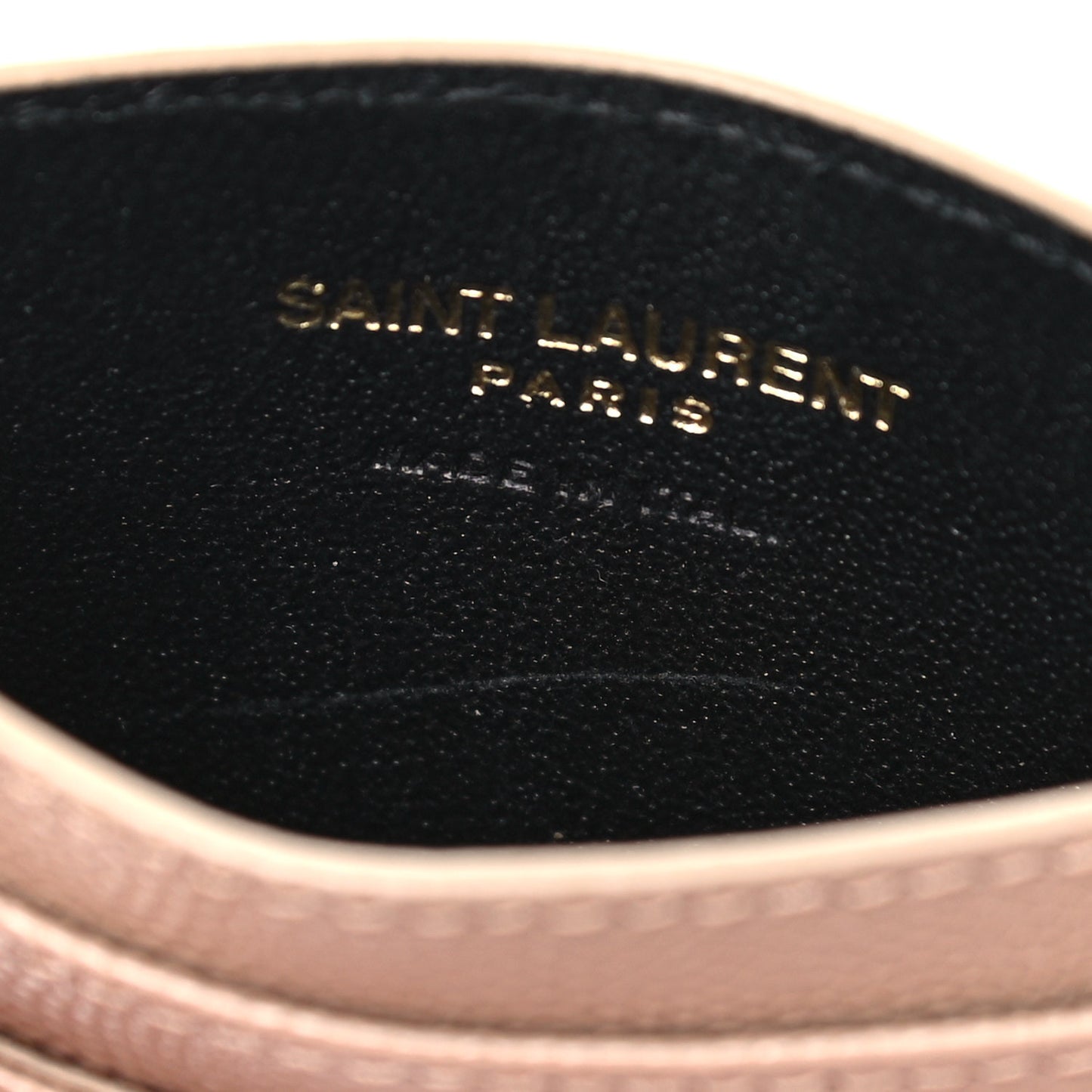 Grain De Poudre Matelasse Chevron Monogram Credit Card Case Nude Powder