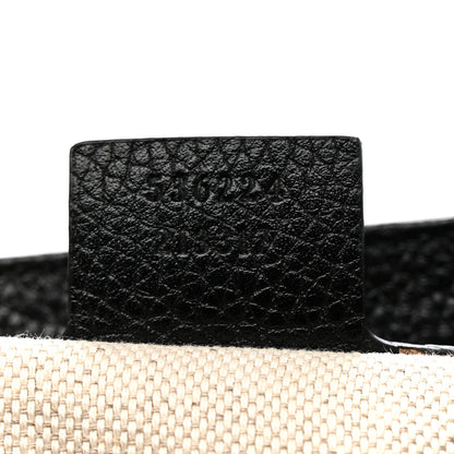 Gucci Pebbled Calfskin Medium Soho Flap Crossbody Black 7 of 10