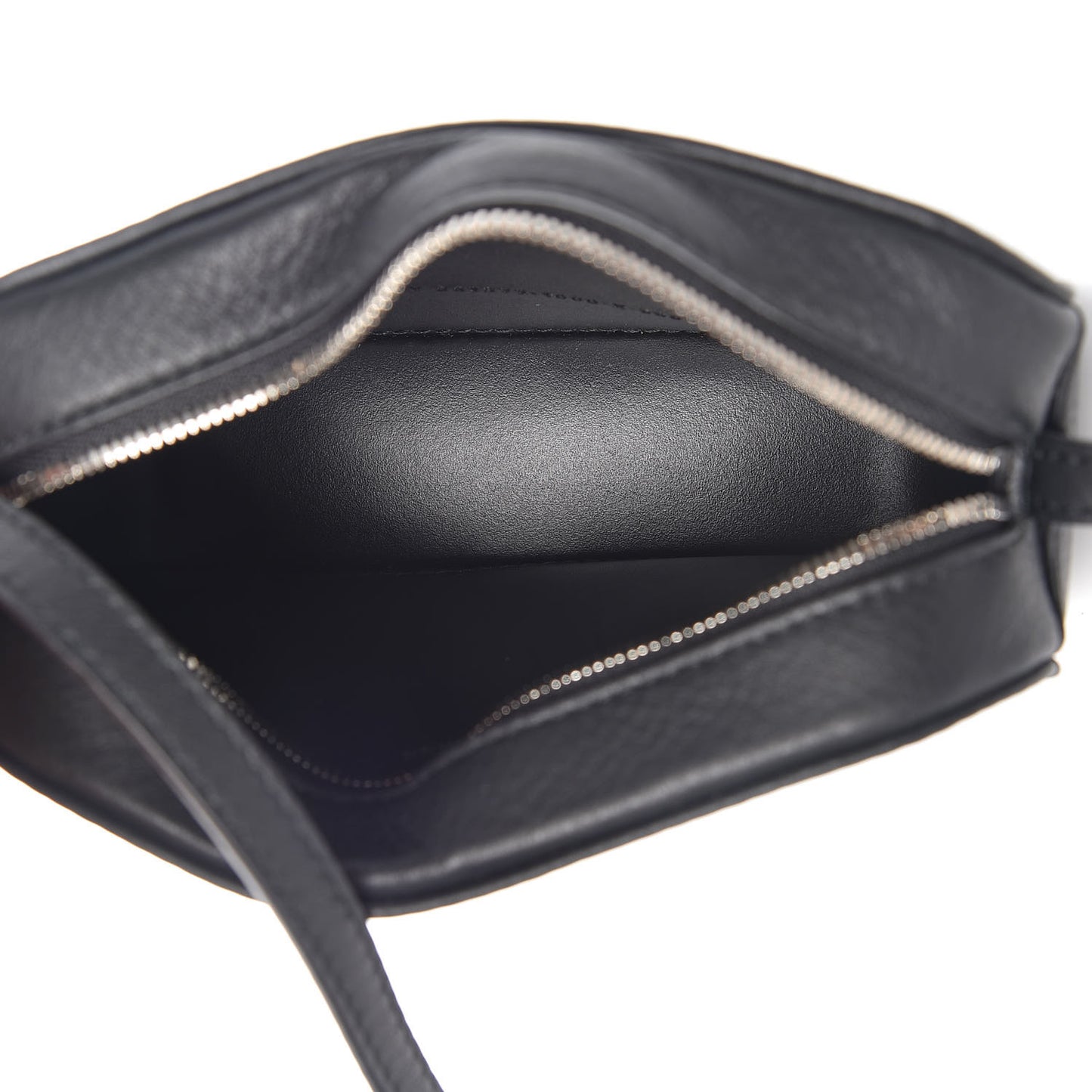 Calfskin Logo XS Everyday Camera Bag Black