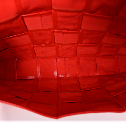 Bottega Veneta Paper Calfskin Intrecciato Stretch Cassette Bright Red 6 of 10