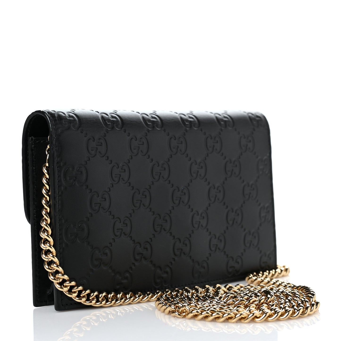 Guccissima Icon Chain Wallet Black