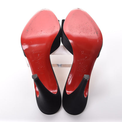 Christian Louboutin Satin Joli Noeud 957 Slides 40 Black 7 of 10