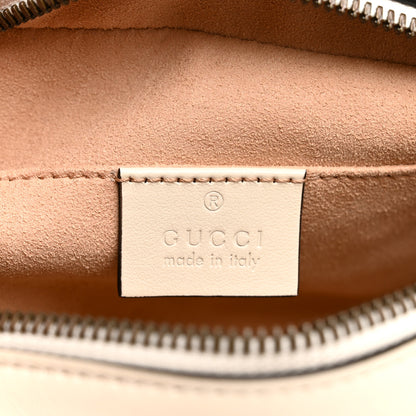 Gucci Calfskin Matelasse Small GG Marmont Chain Shoulder Bag White 6 of 12